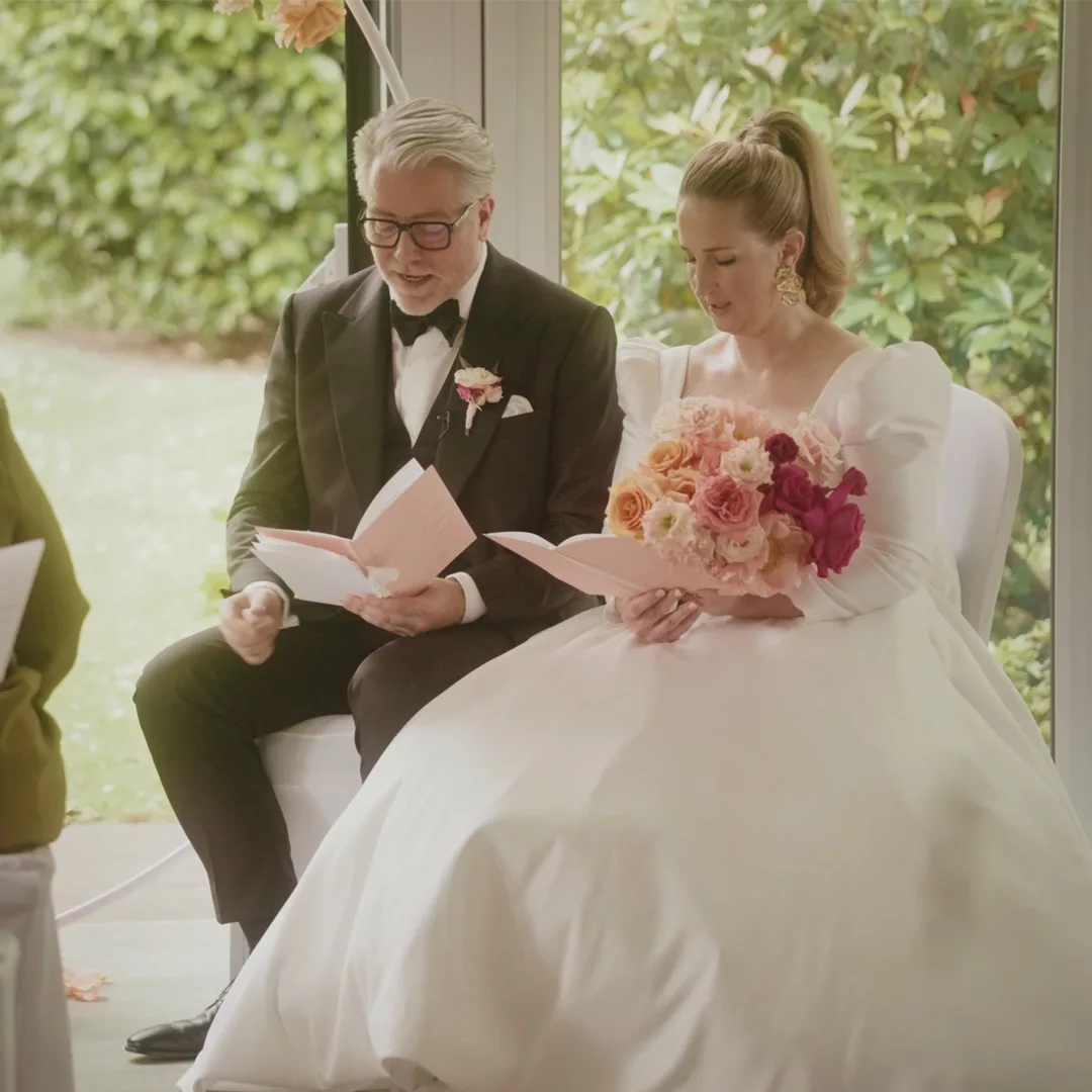Trauung in Frankfurt in einem Hochzeitsvideo stilvoll und elegant festgehalten